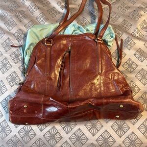 HOBO Rich Brown Leather Tote